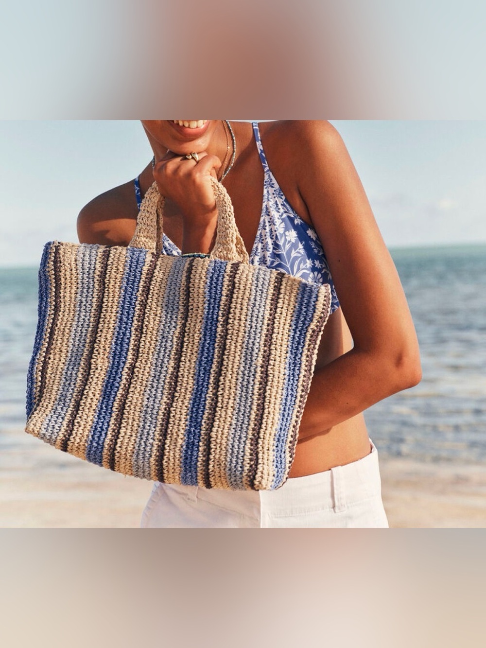 Vineyard Vines Small Straw Tote